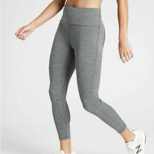 ATHLETA Ultimate Stash Pocket 7/8 Tight Heather Gray Women’s Size Small